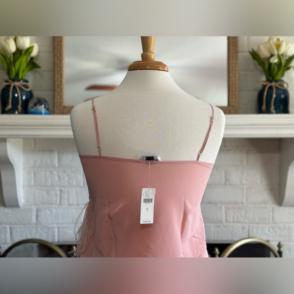 Host pick!!💖Anthropologie x Delfi Collective Asymmetrical Silk Faux Feather Top - Picture 6 of 6